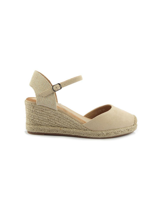 Fshoes Fshoes Women's Suede Platform Espadrilles Beige