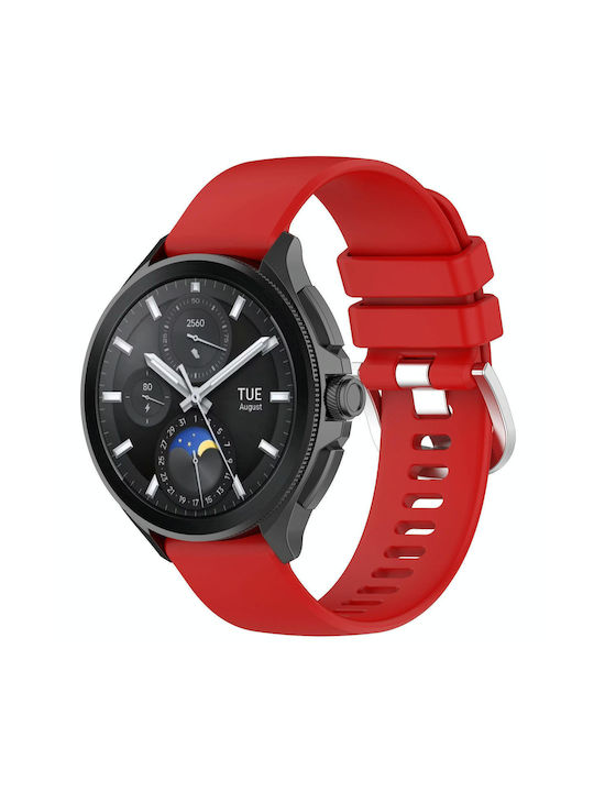 Xiaomi Watch S3 Glossy Surface Silicone Watch Band Red