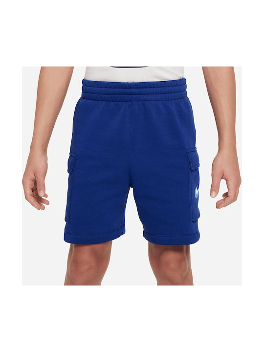 Nike Șort/Bermude pentru copii din material textil Sportswear Albastru