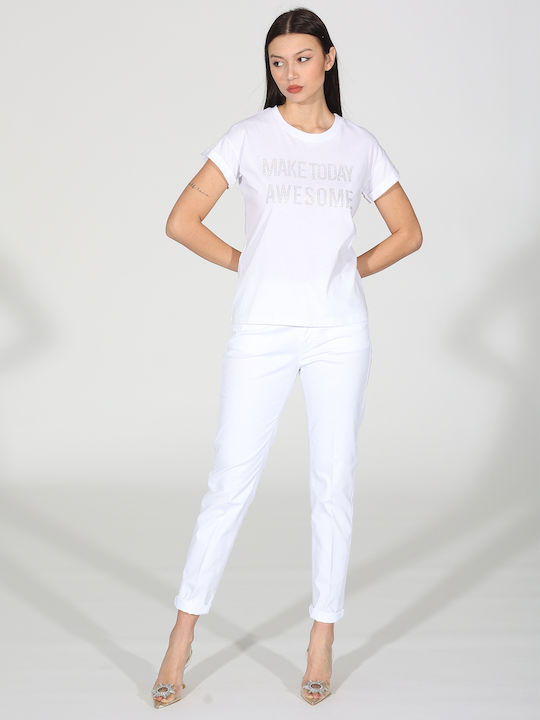 R.R. Femeie Tricou White