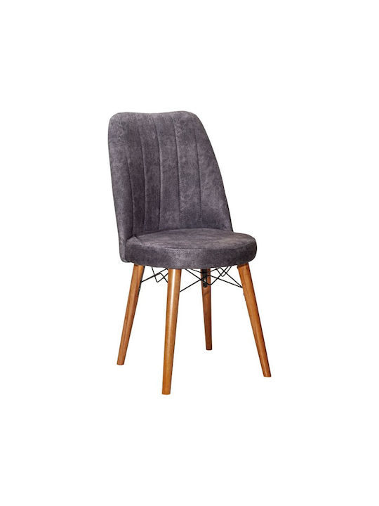 Dining Room Wooden Chair Anthracite 47x50x91cm