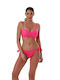 Bluepoint Padded Underwire Strapless Bikini with Adjustable Straps Fuchsia