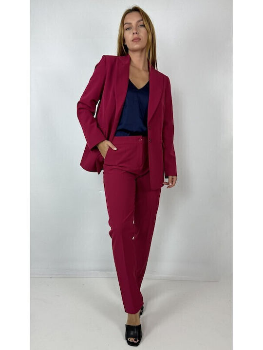 Mara's Collection Дамско Чино Панталон Cherry
