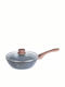KING Hoff Wok With Lid made of Cast Aluminum with Non-Stick Coating 24cm
