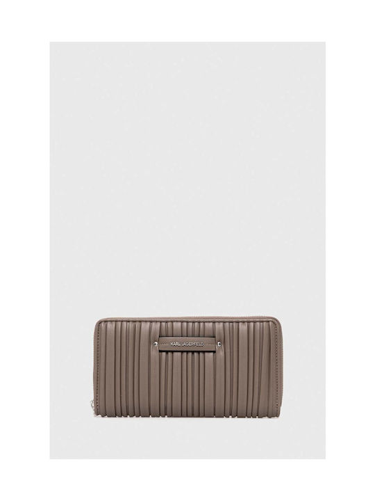 Karl Lagerfeld Groß Frauen Brieftasche Klassiker Beige