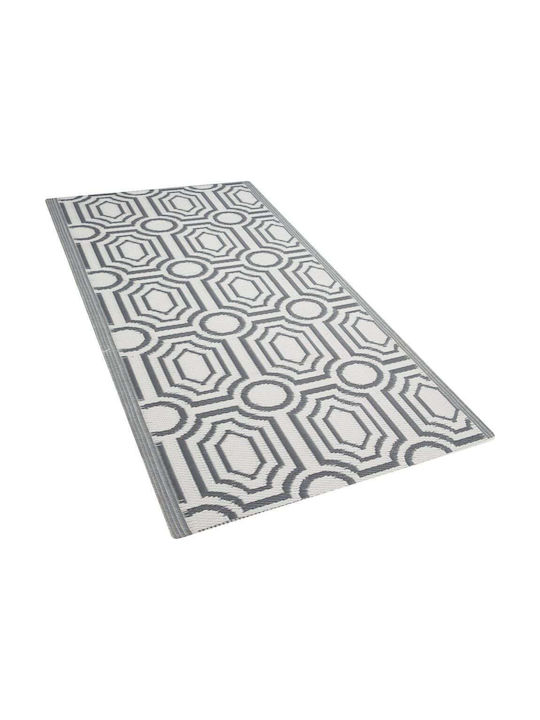 Beliani Rug Outdoor Rectangular Gray