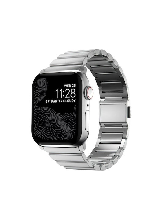 Nomad Strap V2 Λουράκι Ασημί (Apple Watch Series 3, 4, 5, 6, SE) Nomad Strap V2 Λουράκι Ασημί (Apple Watch Series 3, 4, 5, 6, SE)