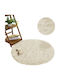 Strado Carpets Teppich Rund Zottelig Beige