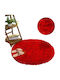 Strado Carpets Χαλί Στρογγυλό Shaggy Red