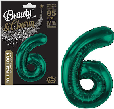 Balloon Foil Number Green