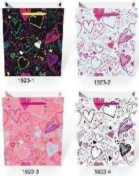 W&K Geschenkverpackung Tasche für Geschenk 32x12x26cm Verschiedene Designs oder Farben