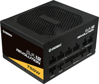 Enermax Revolution D.F.12 750W Black Computer Power Supply Full Modular 80 Plus Gold