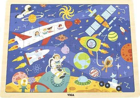 Wooden Kids Puzzle for 6+ years old+ Years 48pcs Viga Toys