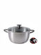 Florina Deep Stainless Steel Pot 6lt / 24cm