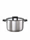 Fiskars Tiefer Edelstahl-Topf 5Es / 22cm