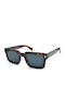 Funky Buddha Men's Sunglasses with Brown Tartaruga Plastic Frame and Blue Lens FBS2064/003
