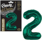 Balloon Foil Number Green