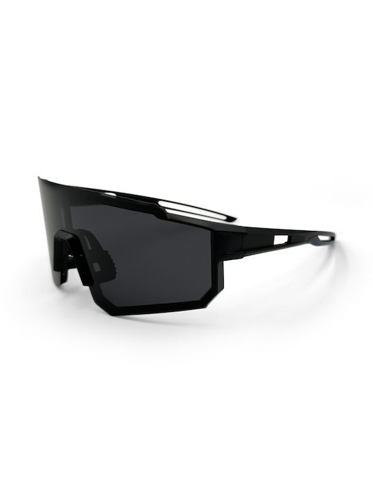 V-store Men's Sunglasses with Black Plastic Frame and Black Polarized Lens POL9927BLACK