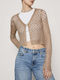 Vero Moda Short Women's Knitted Cardigan with Buttons Moon Rock