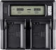 Newell Doppelter Batterieladegerät Kompatibel mit Sony
