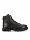 Leder Schwarz Stiefel