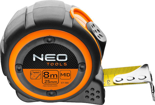 Neo Tools Maßband mit Magnet 8m