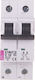 ETI Automatic Circuit Breaker 10A Double-pole AC/DC 002138714