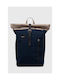 Sandqvist Stoff Rucksack Marineblau