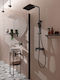Deante An der Wand montiert Badezimmerregal Metallisch Schwarz