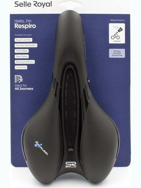 Selle Royal Σέλα Ποδηλάτου Μαύρη με Gel 279 x 159 mm