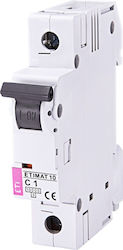 ETI Automatic Circuit Breaker 1A Single-pole 002131704