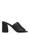 Mules mit Chunky Hoch Absatz in Schwarz Farbe