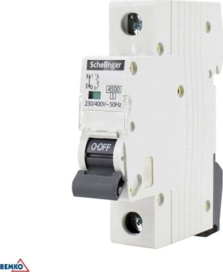 Bemko Αυτόματη Ασφάλεια 20A Μονοπολική AC A02-G7-1P-B20