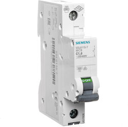 Siemens Αυτόματη Ασφάλεια Μονοπολική AC 5SL6115-7