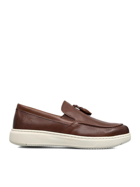 Men's Leather Moccasins Tabac Brown