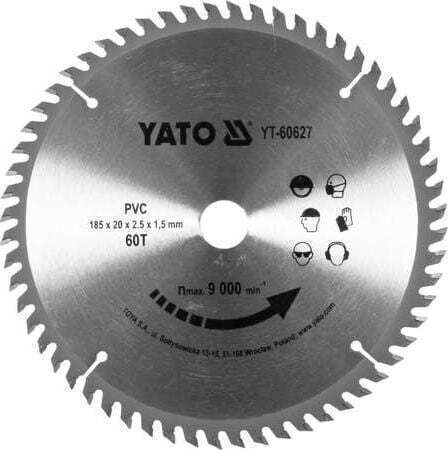 Yato Δίσκος Κοπής Ξύλου 185mm