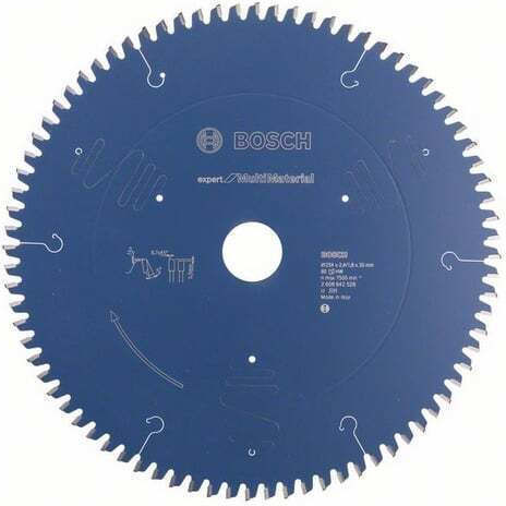 Bosch Cutting Disc Wood Hole Diameter 254mm with 80 Teeth 1pcs
