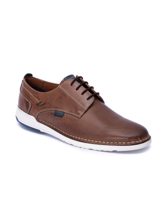 Antony Peck Leder Herren Freizeitschuhe Braun