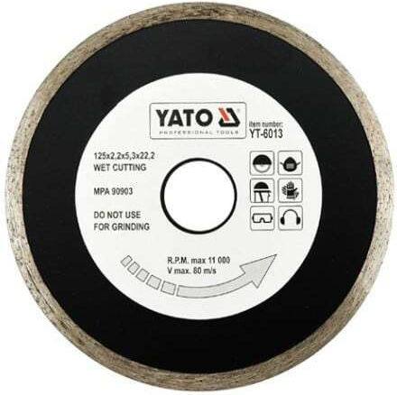 Yato Ceramic Disc de tăiere Materiale de construcție 125mm