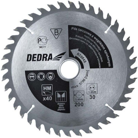 Dedra Cutting Disc Wood Hole Diameter 400mm with 100 Teeth 1pcs