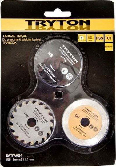Tryton Disc de tăiere Materiale de construcție 54.8mm 3buc