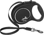 Flexi Dog Leash/Lead Strap in Black color 5m up to 25kg