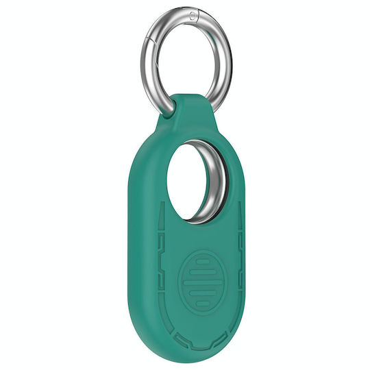 Techsuit Smiling Θήκη Μπρελόκ Σιλικόνης για SmartTag2 Pine Green