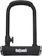 OnGuard U-lock Bicycle Pedal Lock with Key Gray