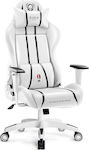 Diablo X-One 2.0 King Size Artificial Leather Gaming Chair with Adjustable Arms White