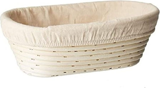 Mplco Brotkasten aus Rattan Beige 32x17x8cm