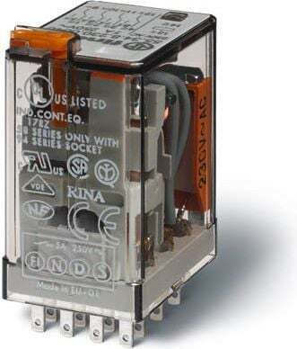 Finder Ρελέ Ράγας Ισχύος 7A Τετραπολικό με Τάση 24V