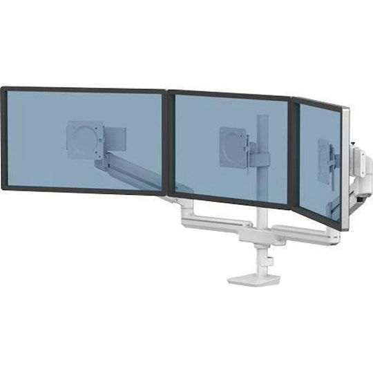 Fellowes Стойка за 3 Монитори до 32" с Рамо Сребриста (8616801)