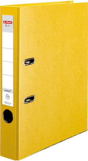 Herlitz Clipboard for Paper A4 Yellow 1pcs