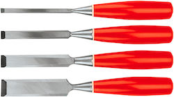 Top Tools Σκαρπέλα με Πλαστική Λαβή Σετ 4τμχ